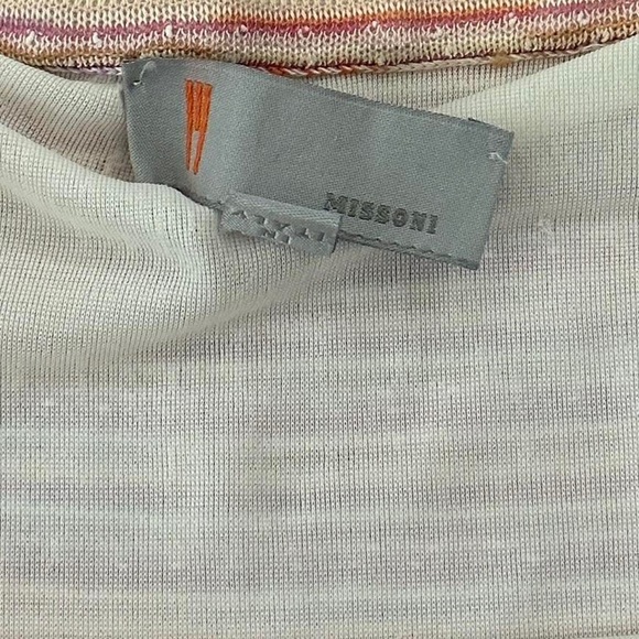 ⭐️MISSONI - VINTAGE PINK AND ORANGE STRIPED KNITTED MIDI SKIRT⭐️ - Picture 3 of 8